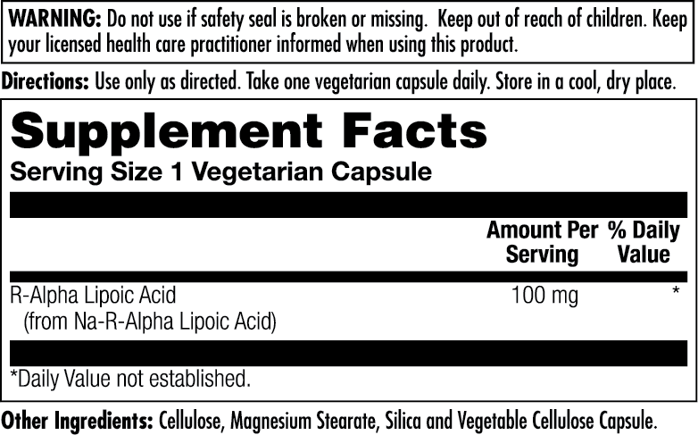 R-Lipoic Acid ActivOxidant™ VegCaps 100 mg