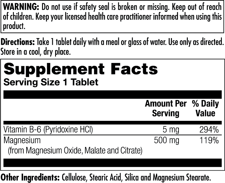 Magnesium Triple Source Sustained Release Tablets