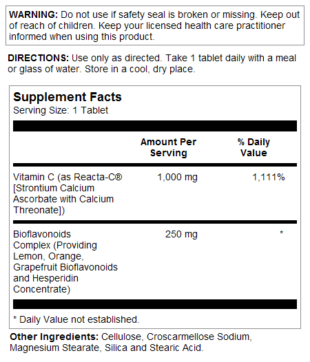 Reacta-C® with Bioflavonoids Tablets 1000 mg