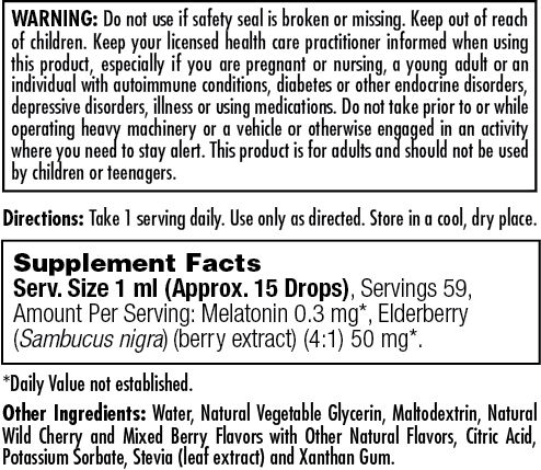 Melatonin Elderberry DropIns™ Cherry