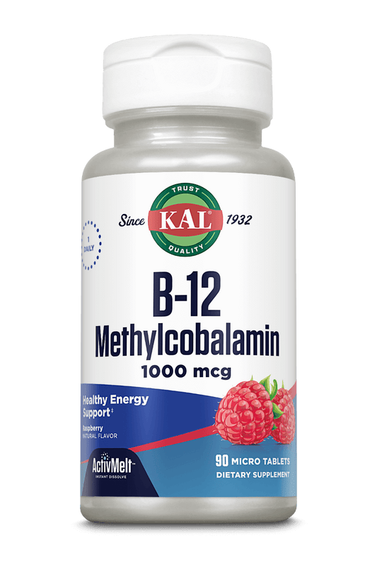 B-12 Methylcobalamin 1000 mcg ActivMelt® Instant Dissolve Tablets Raspberry