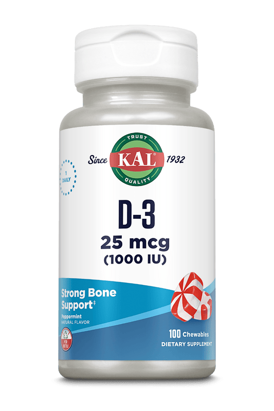 D-3 25 mcg (1000 IU) Chewables