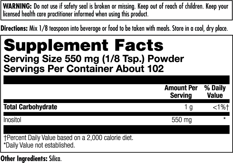 Inositol Powder 550 mg