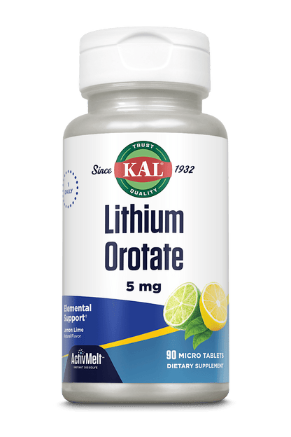 Lithium Orotate 5 mg ActivMelt® Instant Dissolve Tablets