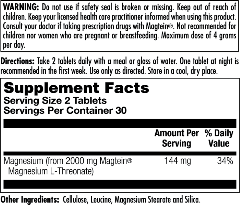 Think Magnesium L-Threonate Tablets
