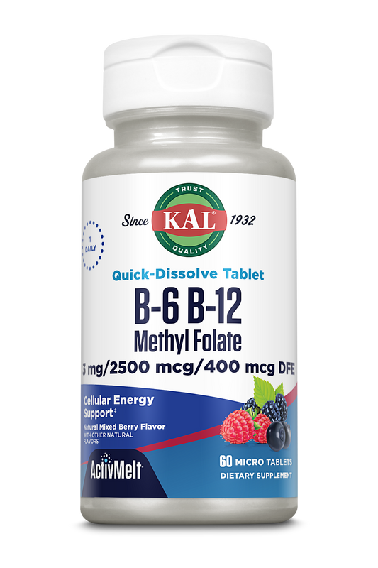 B-6 B-12 MethylFolate Acid ActivMelts®