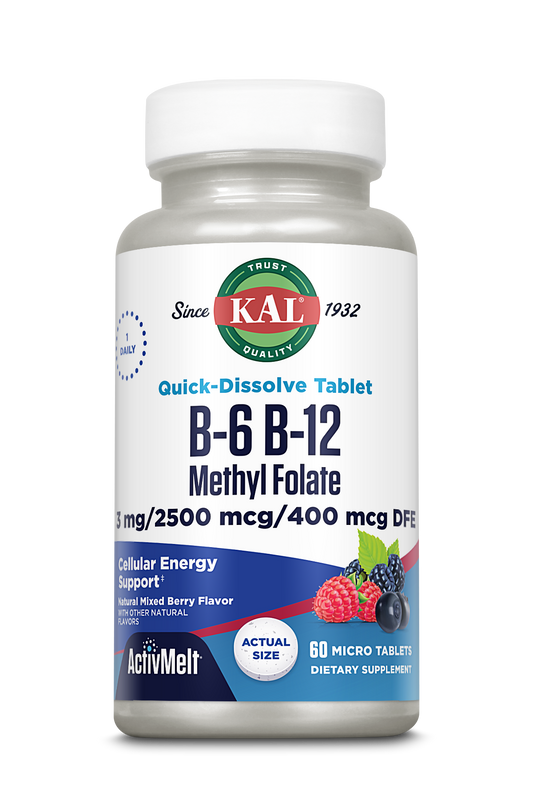B-6 B-12 MethylFolate Acid ActivMelts®