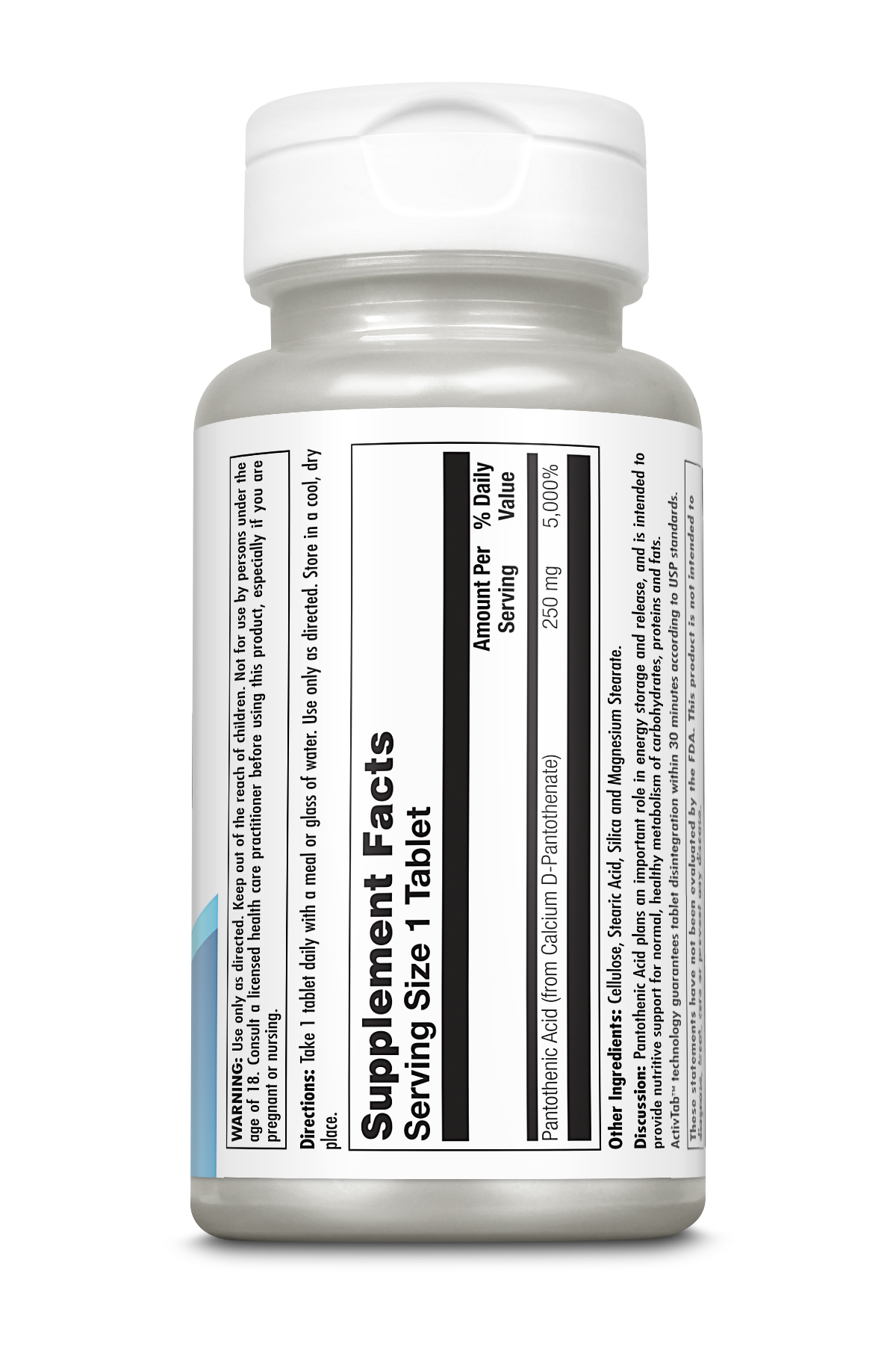 Pantothenic Acid Tablets 250 mg