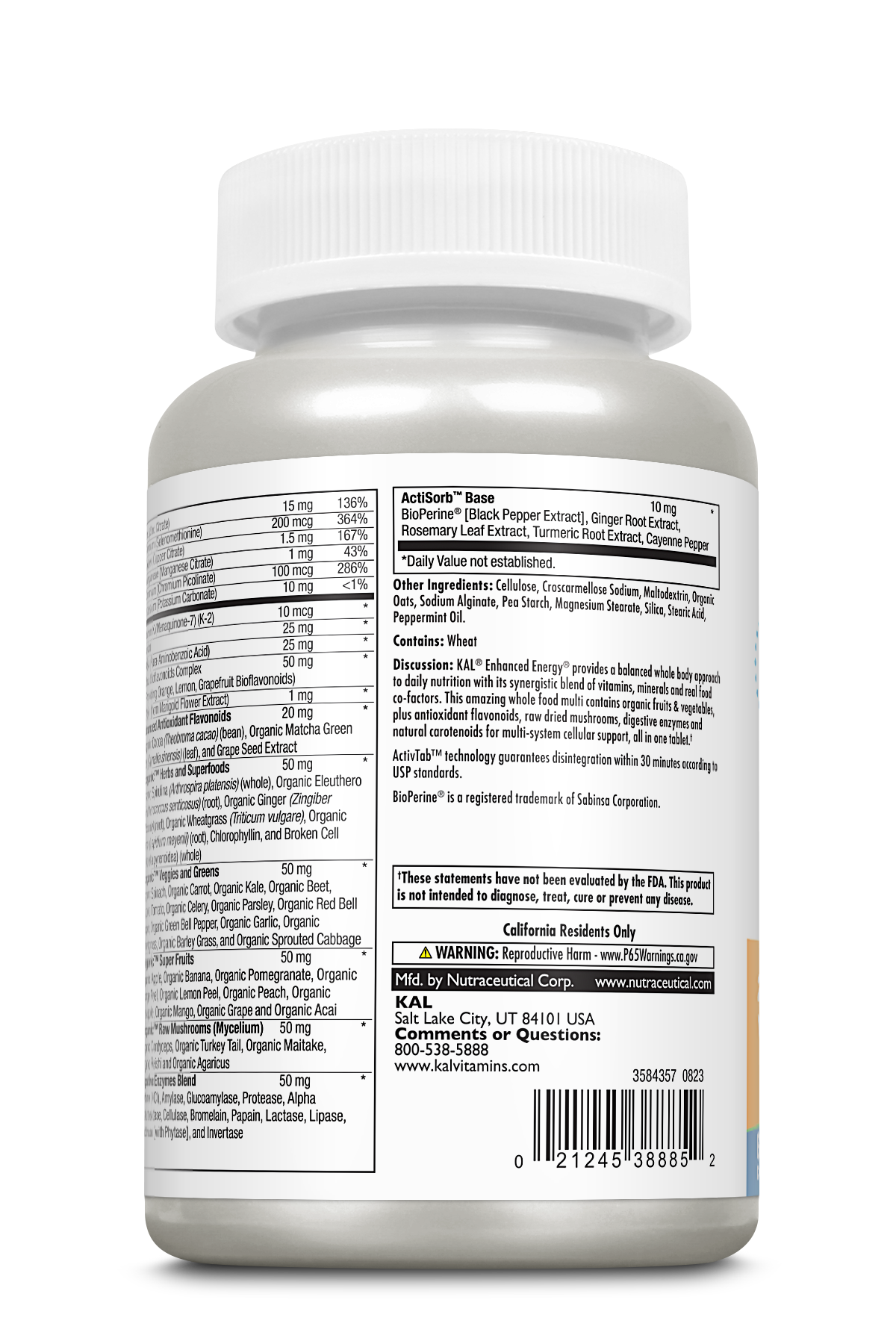 Enhanced Energy® Once Daily Whole Food Multivitamin VegCaps