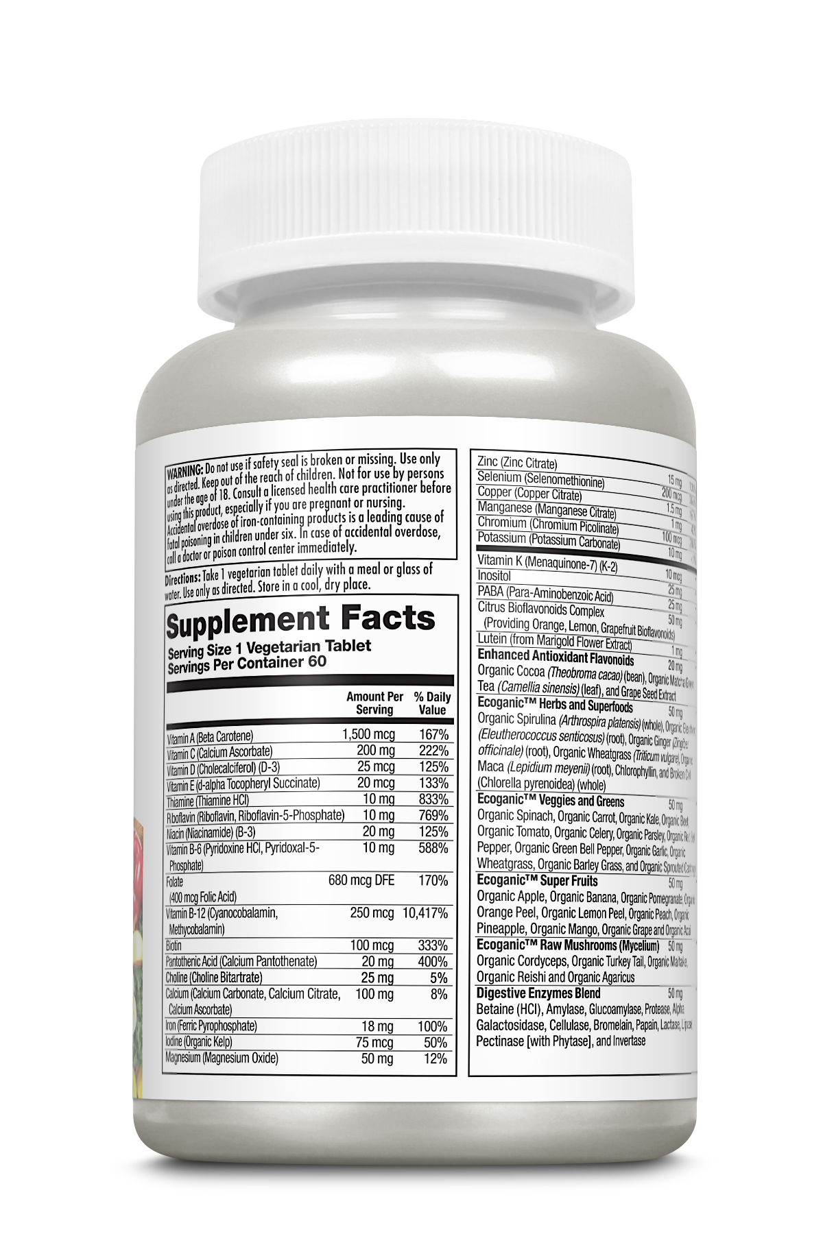 Enhanced Energy® Once Daily Whole Food Multivitamin VegCaps