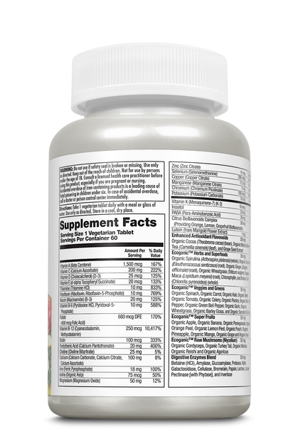 Enhanced Energy® Once Daily Whole Food Multivitamin VegCaps