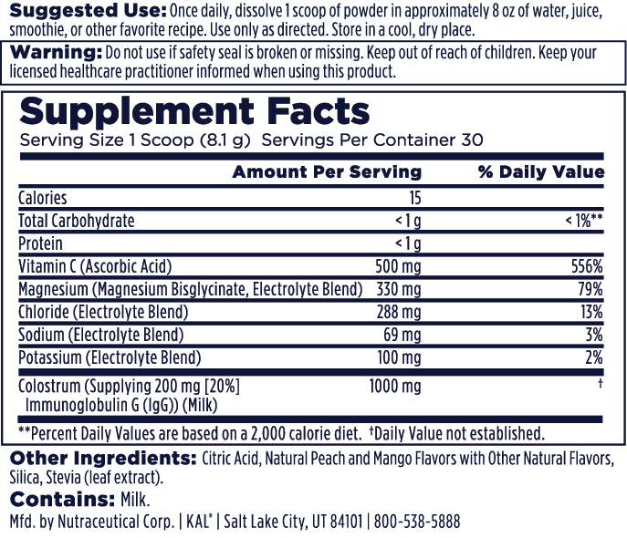 Super Colostrum + Magnesium Powder