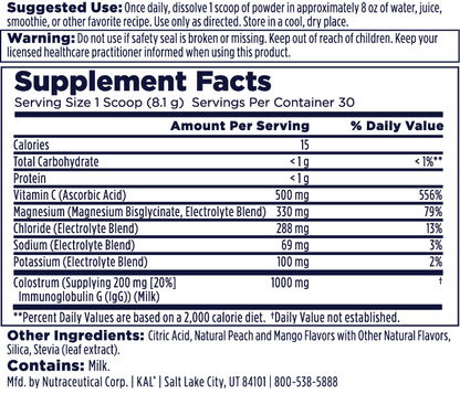 Super Colostrum + Magnesium Powder