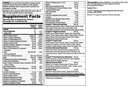 Enhanced Energy® Whole Food Multivitamin Iron-Free VegCaps