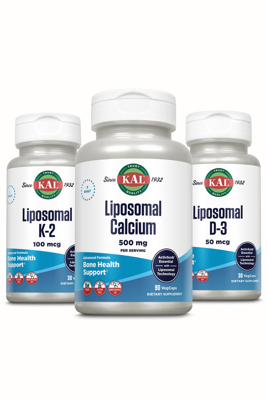 Liposomal Calcium, D-3, & K-2 Bundle