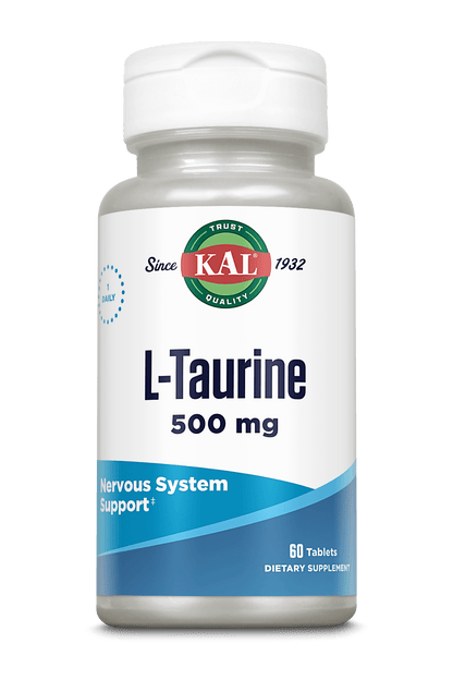 L-Taurine Tablets 500 mg – Kal Vitamins