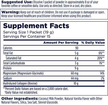 Collagen Creamer Stick Packs