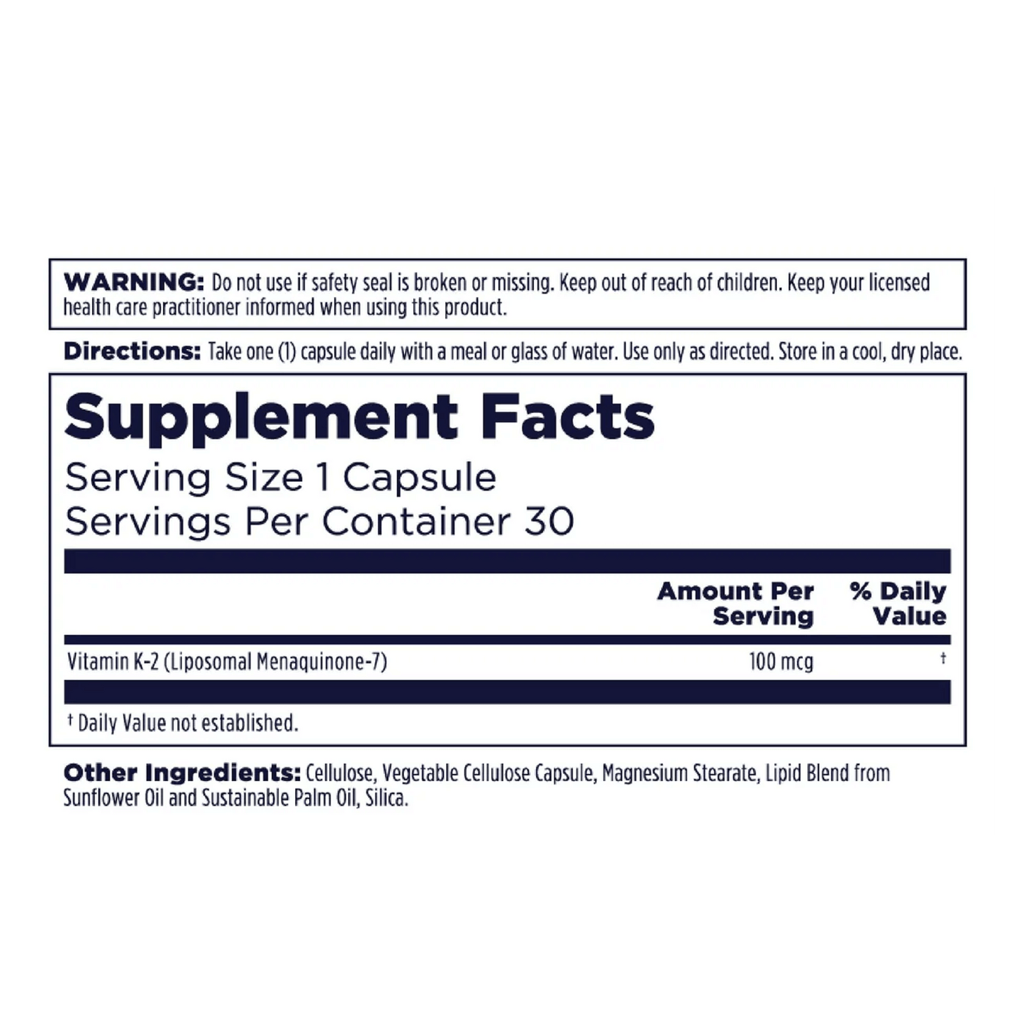 Liposomal Calcium, D-3, & K-2