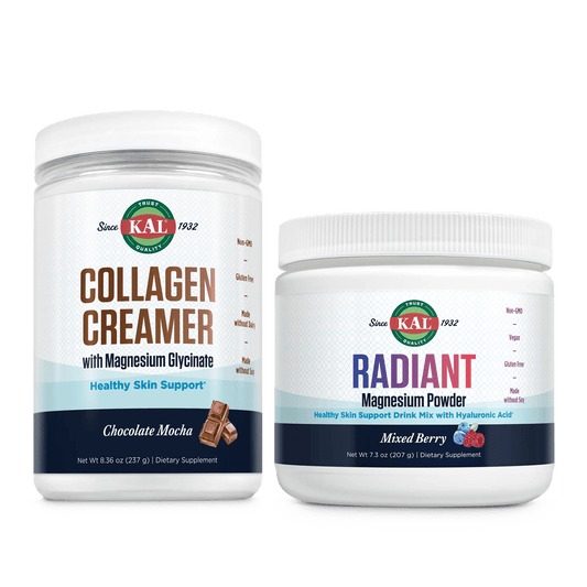 Chocolate Collagen Creamer & Radiant Magnesium Powder Bundle