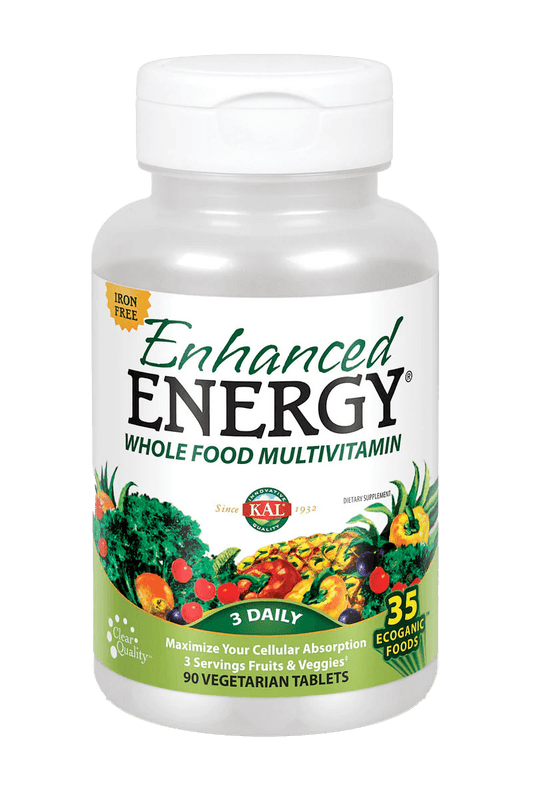 Enhanced Energy® Whole Food Multivitamin Iron-Free VegCaps