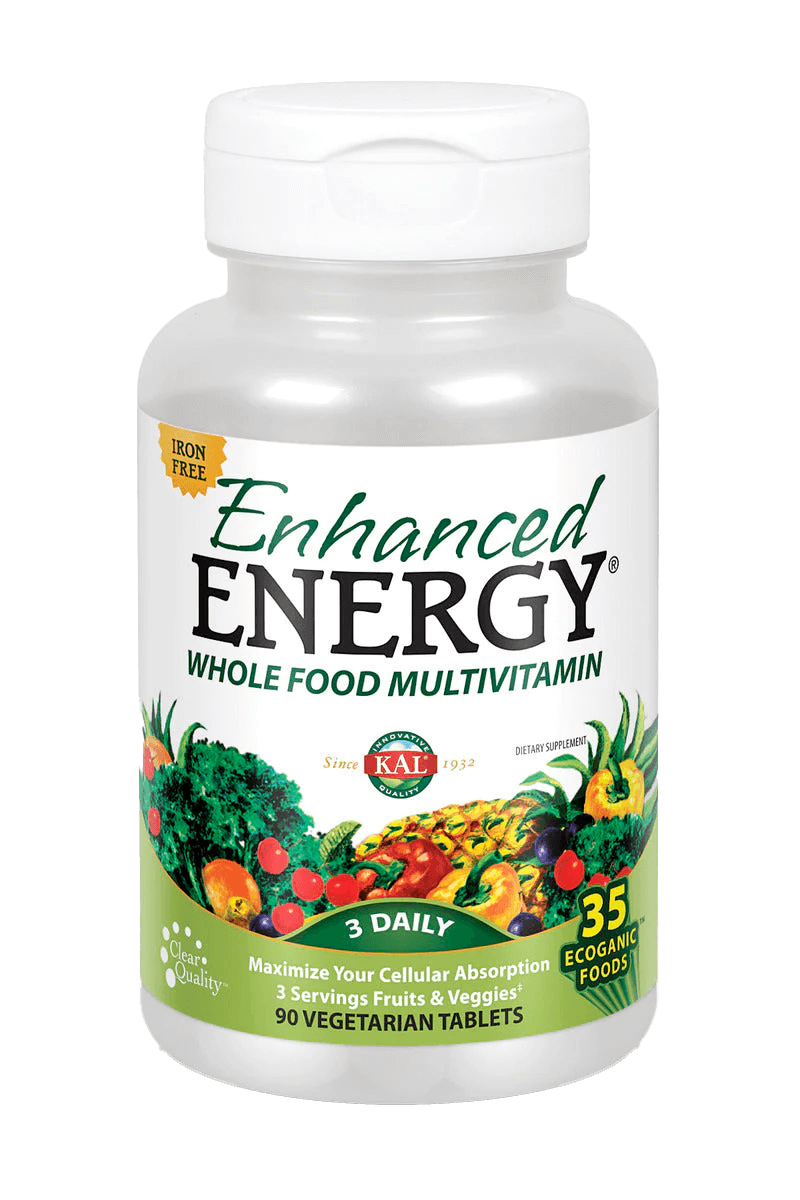 Enhanced Energy® Whole Food Multivitamin Iron-Free VegCaps