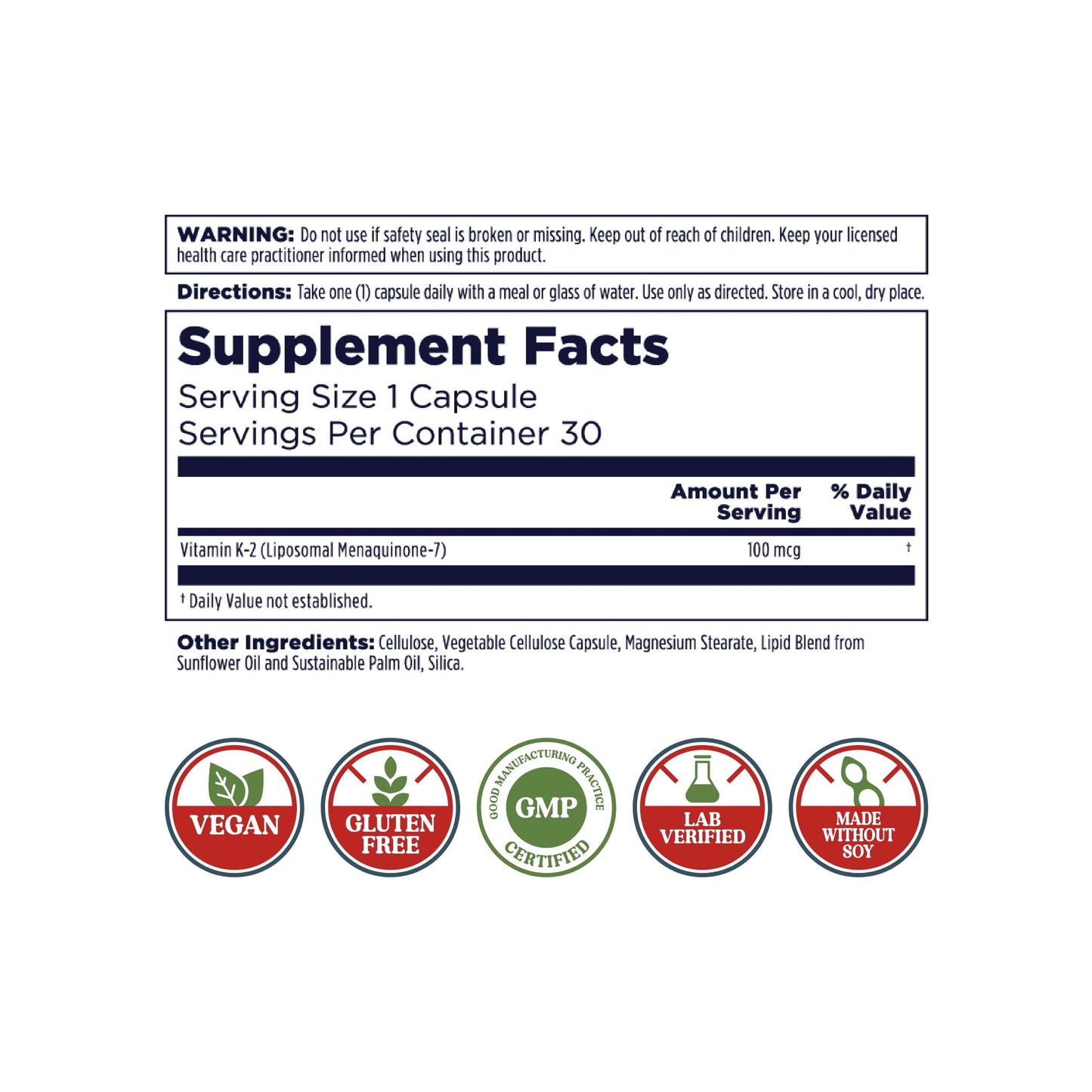 Liposomal K2