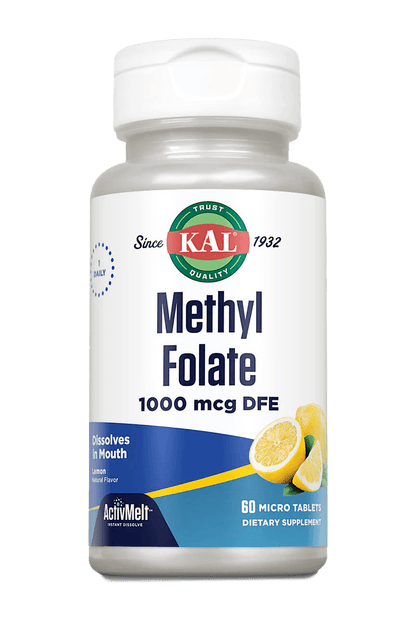 Methyl Folate 1000 mcg DFE ActivMelt® Instant Dissolve Tablets