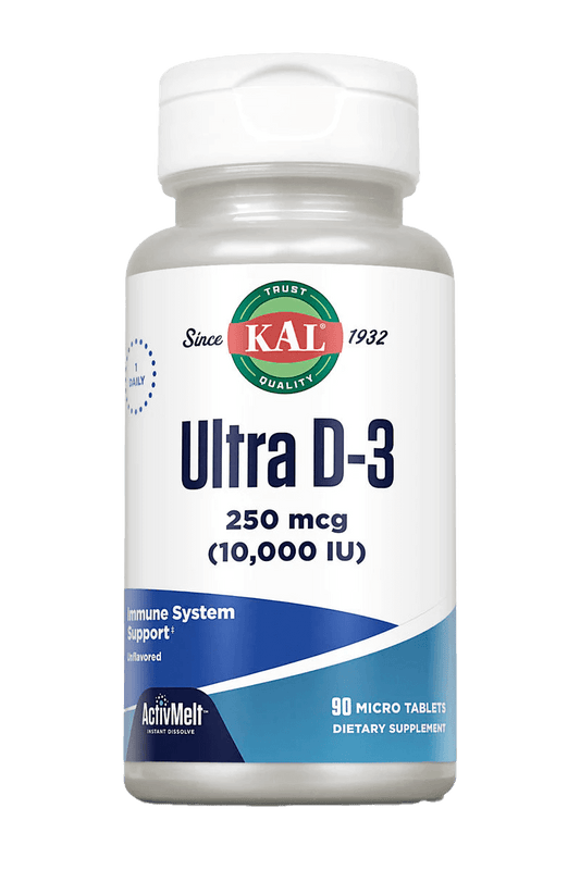 Ultra D-3 250 mcg (10,000 IU) ActivMelt® Instant Dissolve Tablets