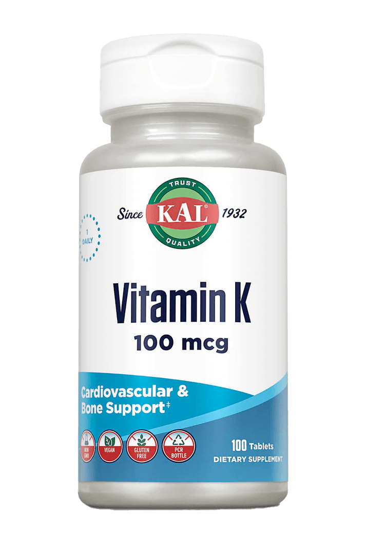 Vitamin K Tablets 100 mcg Kal Vitamins