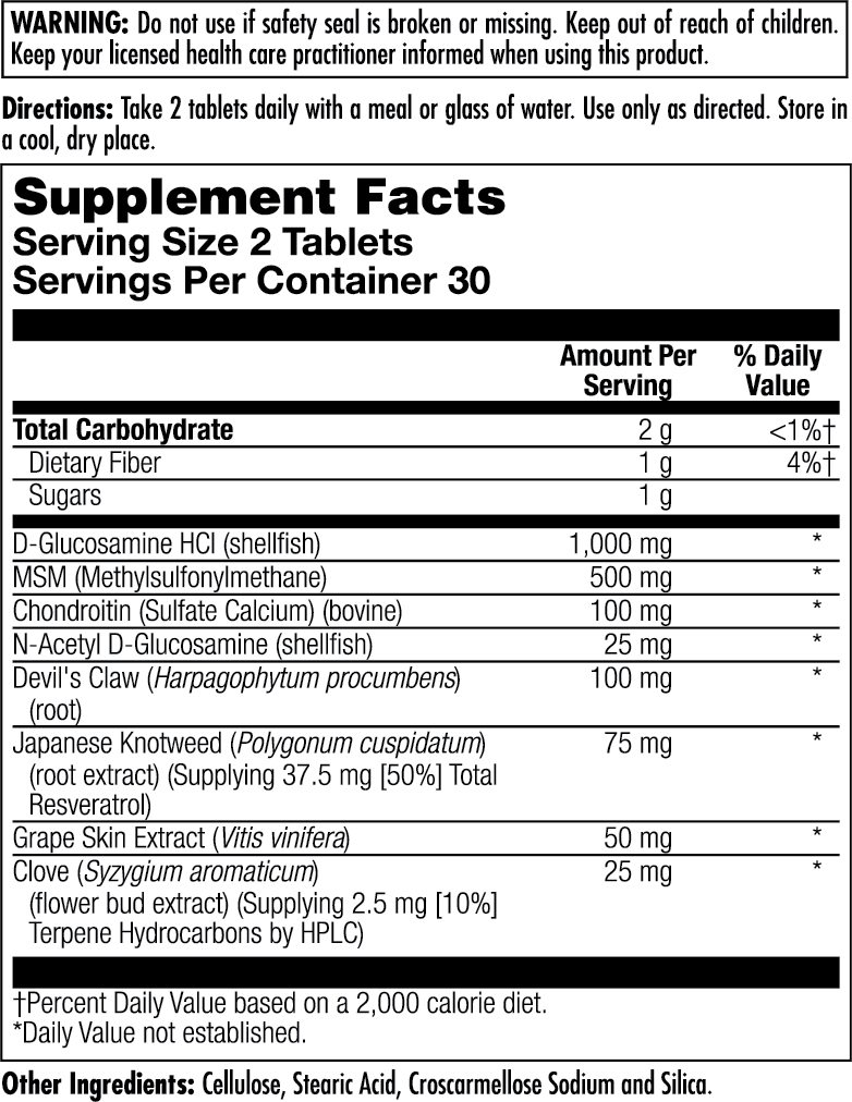 Tablets Forcox Joint Guard™ COX-2 Control™ Clinical Lifesyles™ Tablets – Kal Vitamins