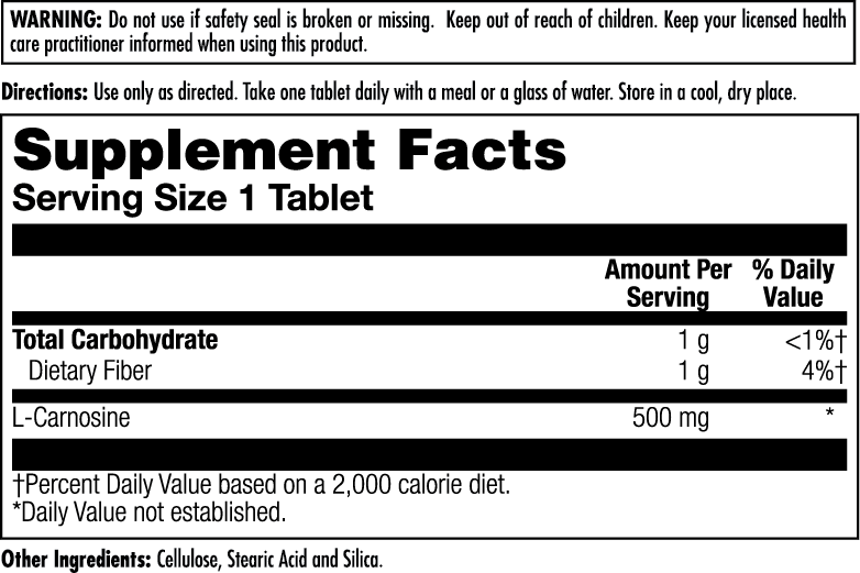 L-Carnosine Tablets 500 mg