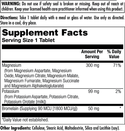 Magnesium Potassium Bromelain Tablets