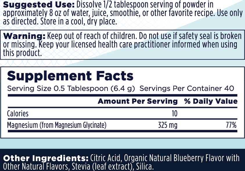 Calming Magnesium Powder - Blueberry