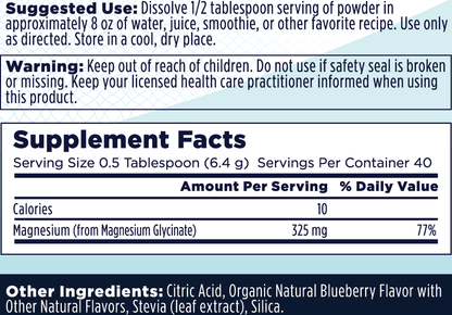 Calming Magnesium Powder - Blueberry