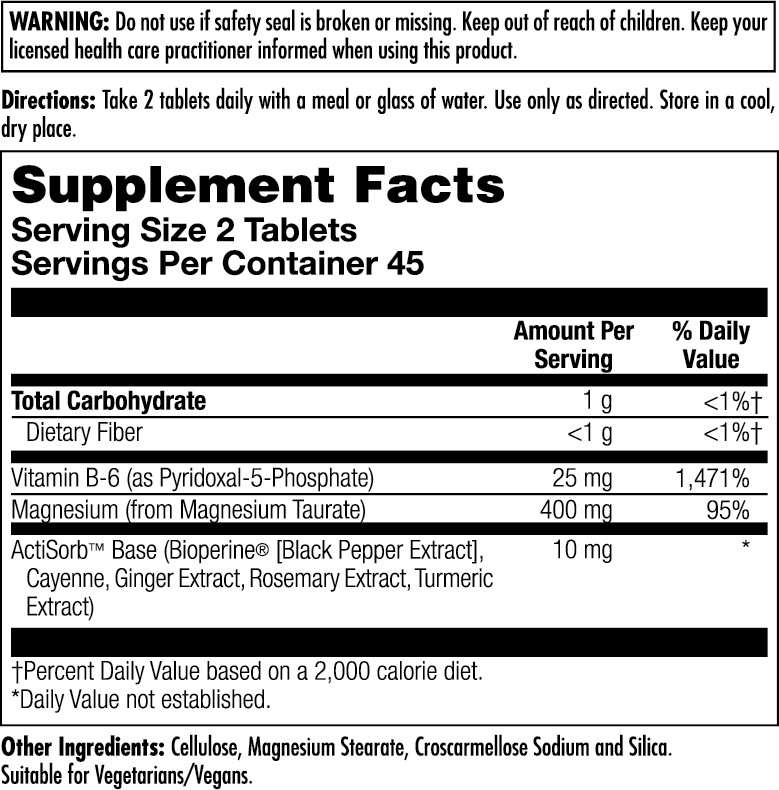 Magnesium Taurate + Tablets