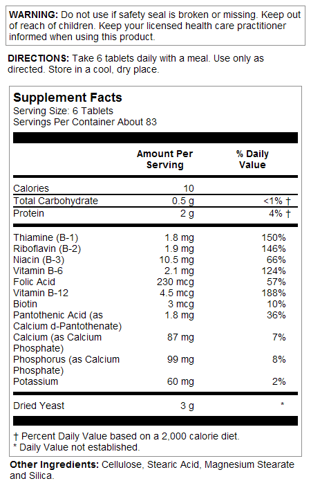 Nutritional Yeast Tablet