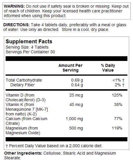 Ultra Cal-Citrate+ Tablets – Kal Vitamins