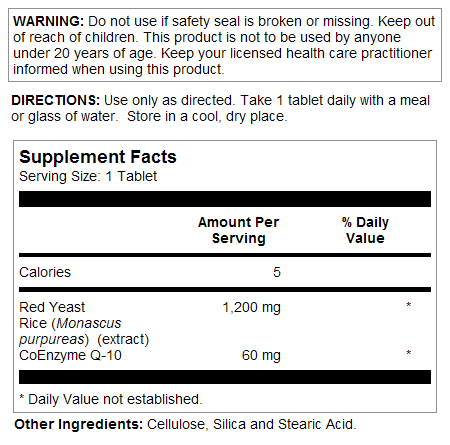 Red Yeast Rice CoQ-10 Tablets