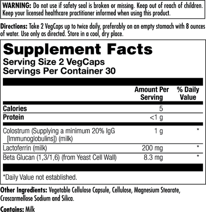 Colostrum Lactoferrin VegCaps