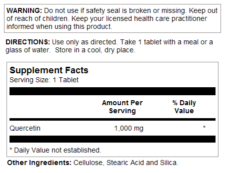 Quercetin Tablets 1000 mg