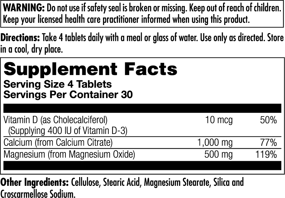 Cal-Citrate+ D3 & Magnesium Tablets