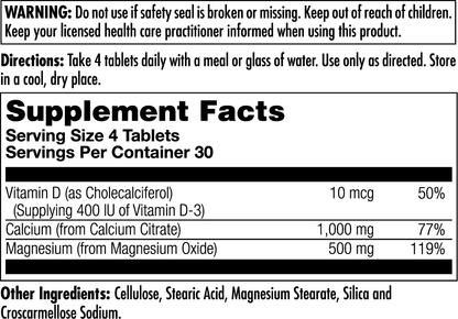 Cal-Citrate+ D3 & Magnesium Tablets