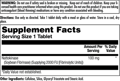 Nattokinase Tablets 100 mg