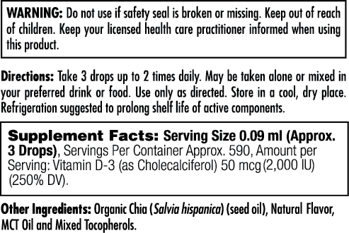 D-3 50 mcg (2000 IU) Liquid DropIns™