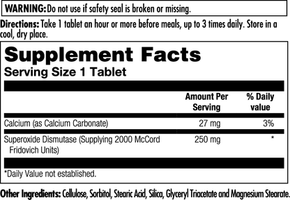 S.O.D. 2000 Tablets