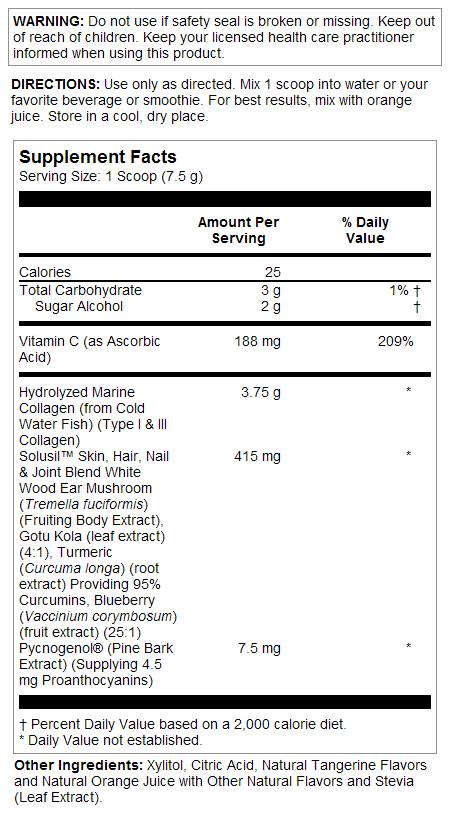 Hydrolyzed Marine Collagen Type I & III Clinical Youth Collagen™ Powder 3750 mg