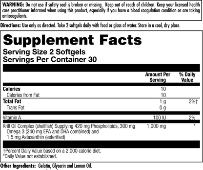 Omega 3 Krill Softgels