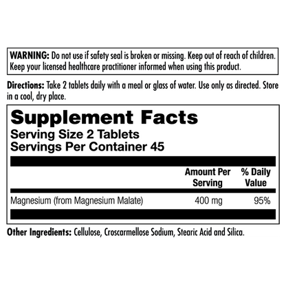 Magnesium Malate 400 Tablets