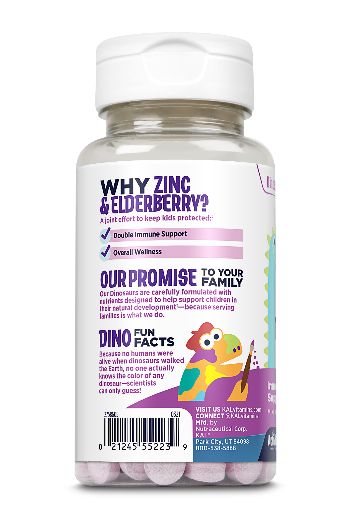 Zinc Elderberry Kids ActivMelt® Instant Dissolve Tablets