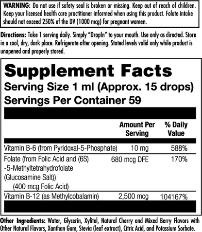 B-6 B-12 Folic Acid DropIns™ Berry